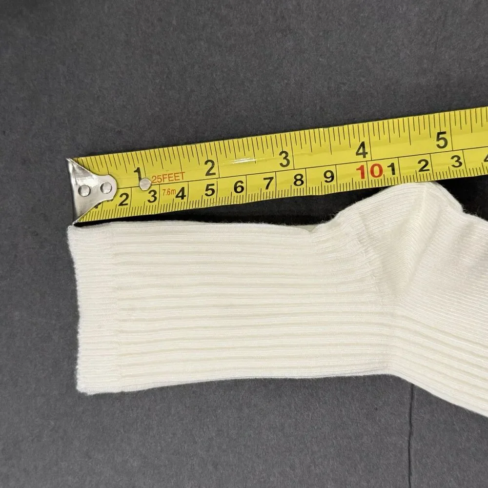 Kids  Tube Socks Unisex 4-Up Ivory School Uniform plain casual party 4 pairs